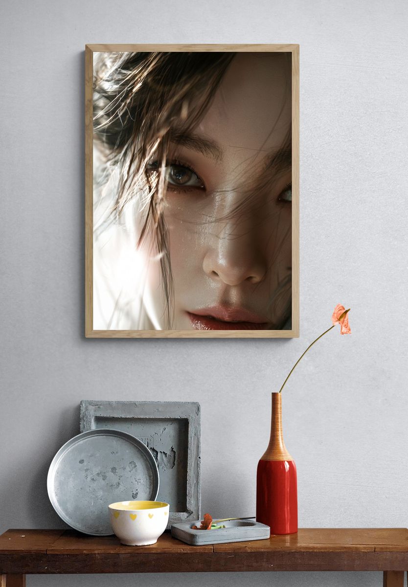 Intense Portrait Photography Poster. — room view 3