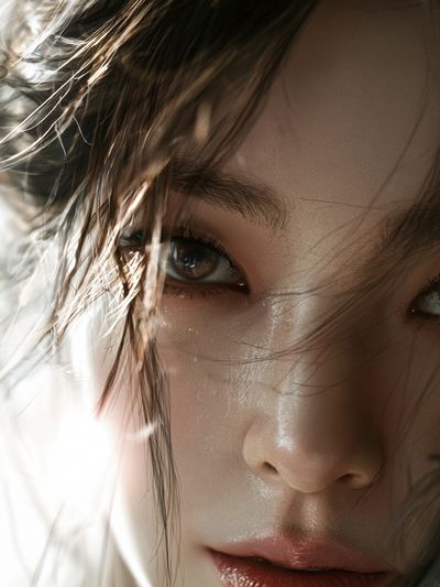 Intense Portrait Photography Poster. poster