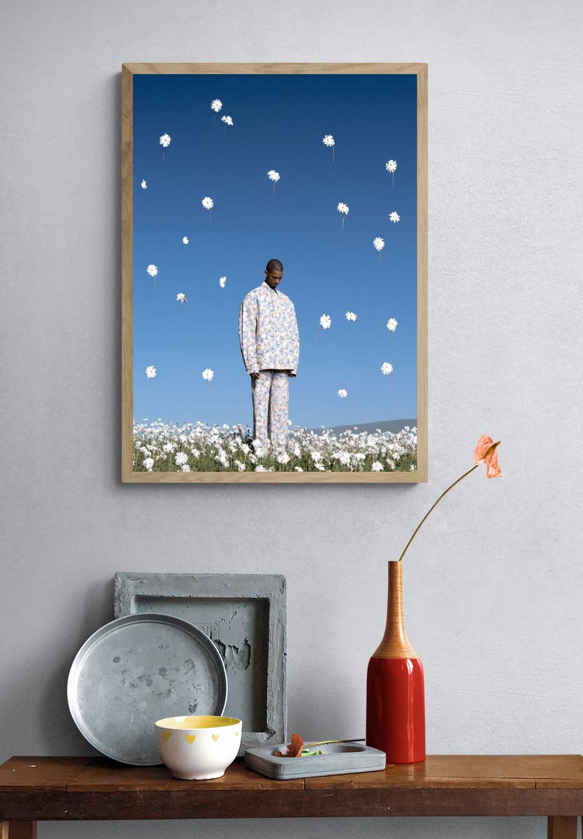 Dreamlike Floral Portrait Print. — room view 3