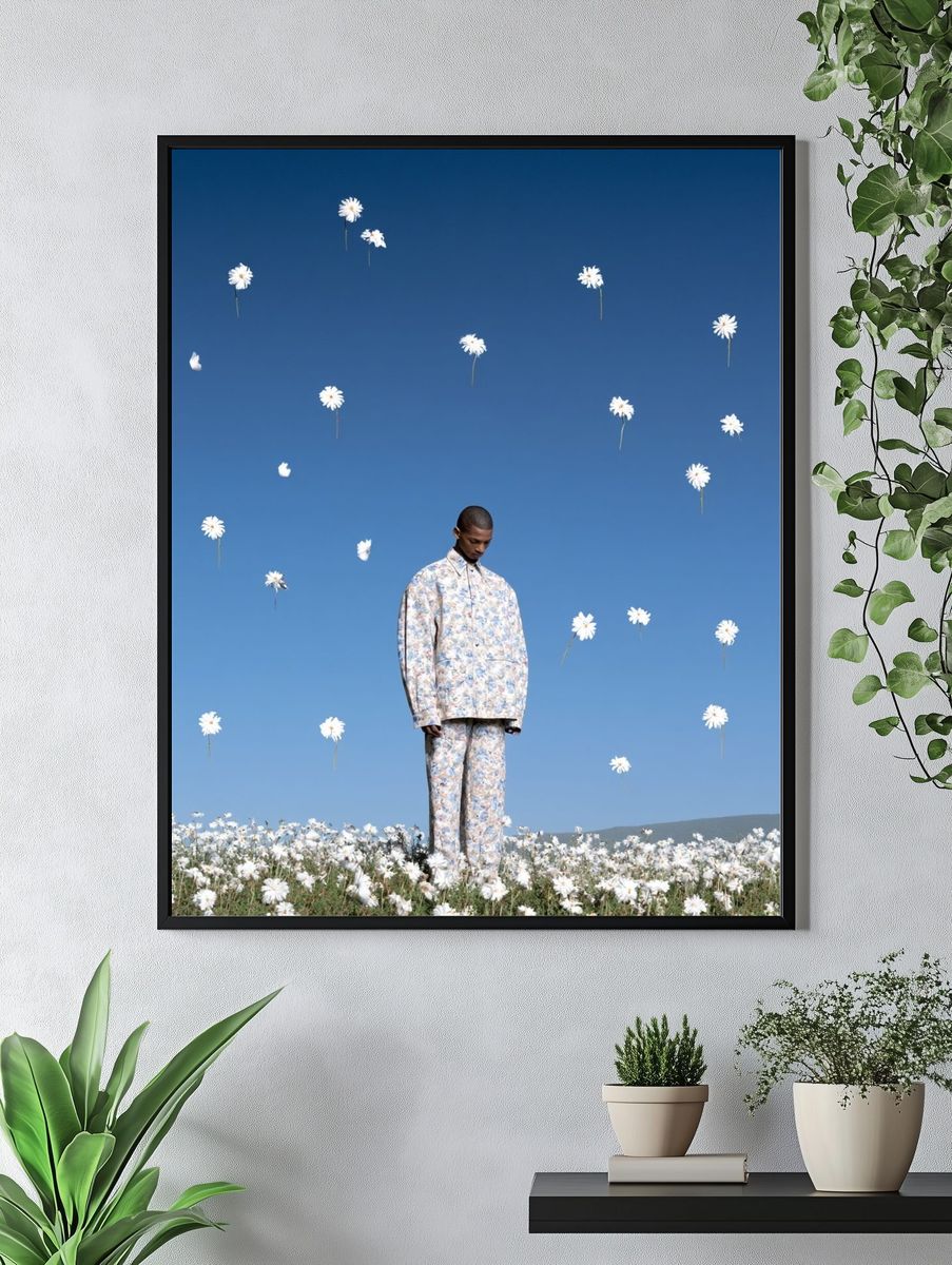 Dreamlike Floral Portrait Print. — room view 4