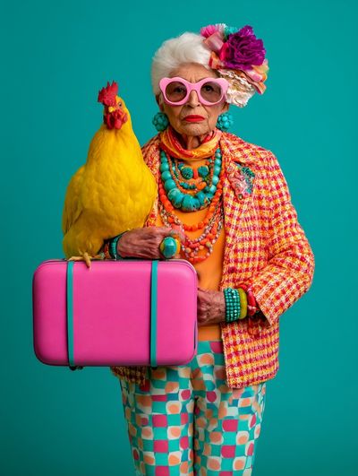 Colorful Fashion Portrait Poster.