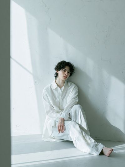 Minimalist Portrait in White Poster.