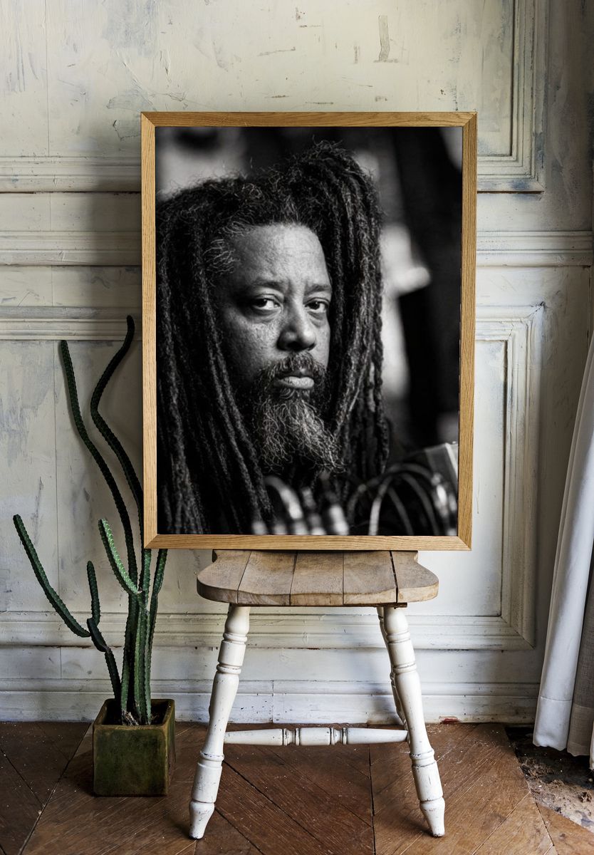 Black and White Portrait Poster. room preview