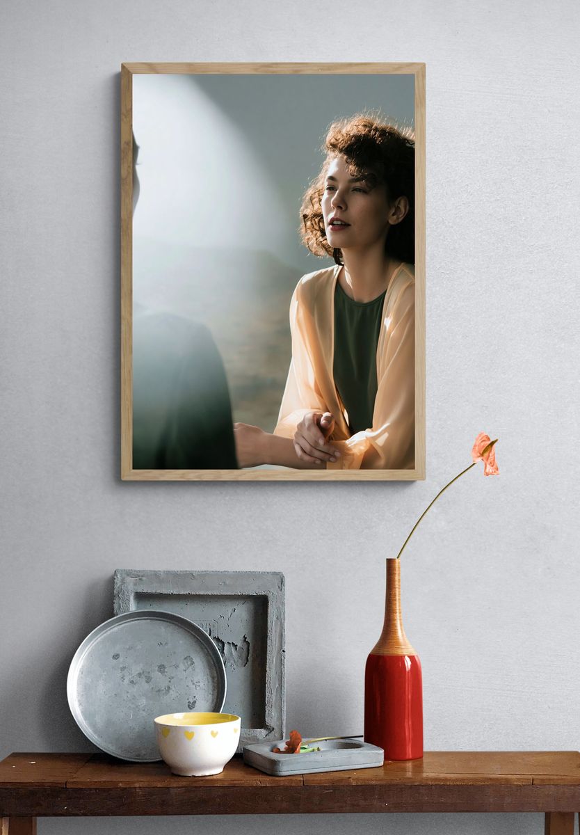 Sunlit Portrait Conversation Poster. — room view 3