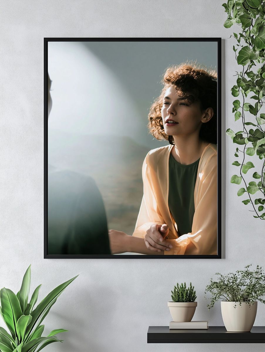 Sunlit Portrait Conversation Poster. — room view 4