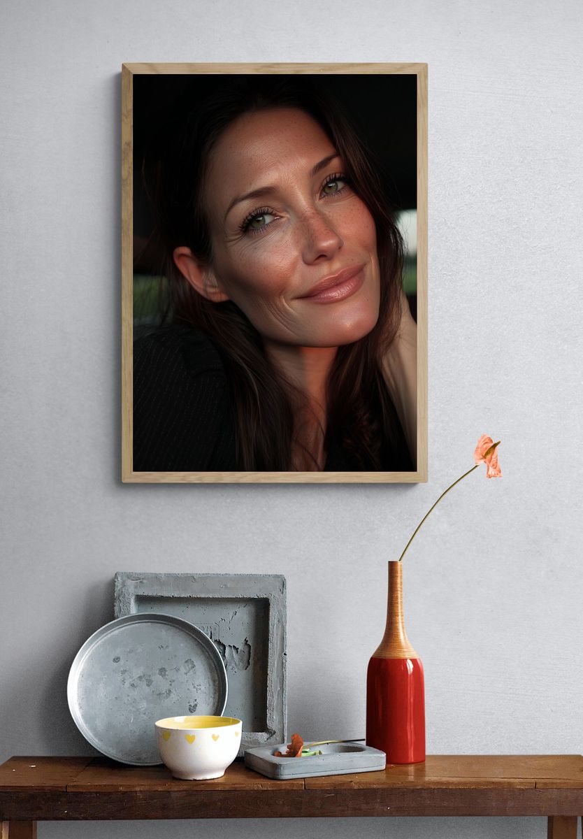 Soft Light Woman Portrait Print. — room view 3