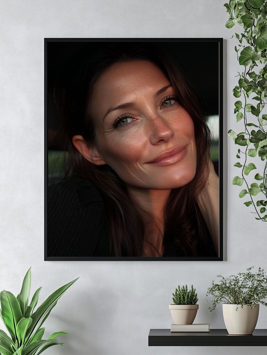 Soft Light Woman Portrait Print. — room view 4