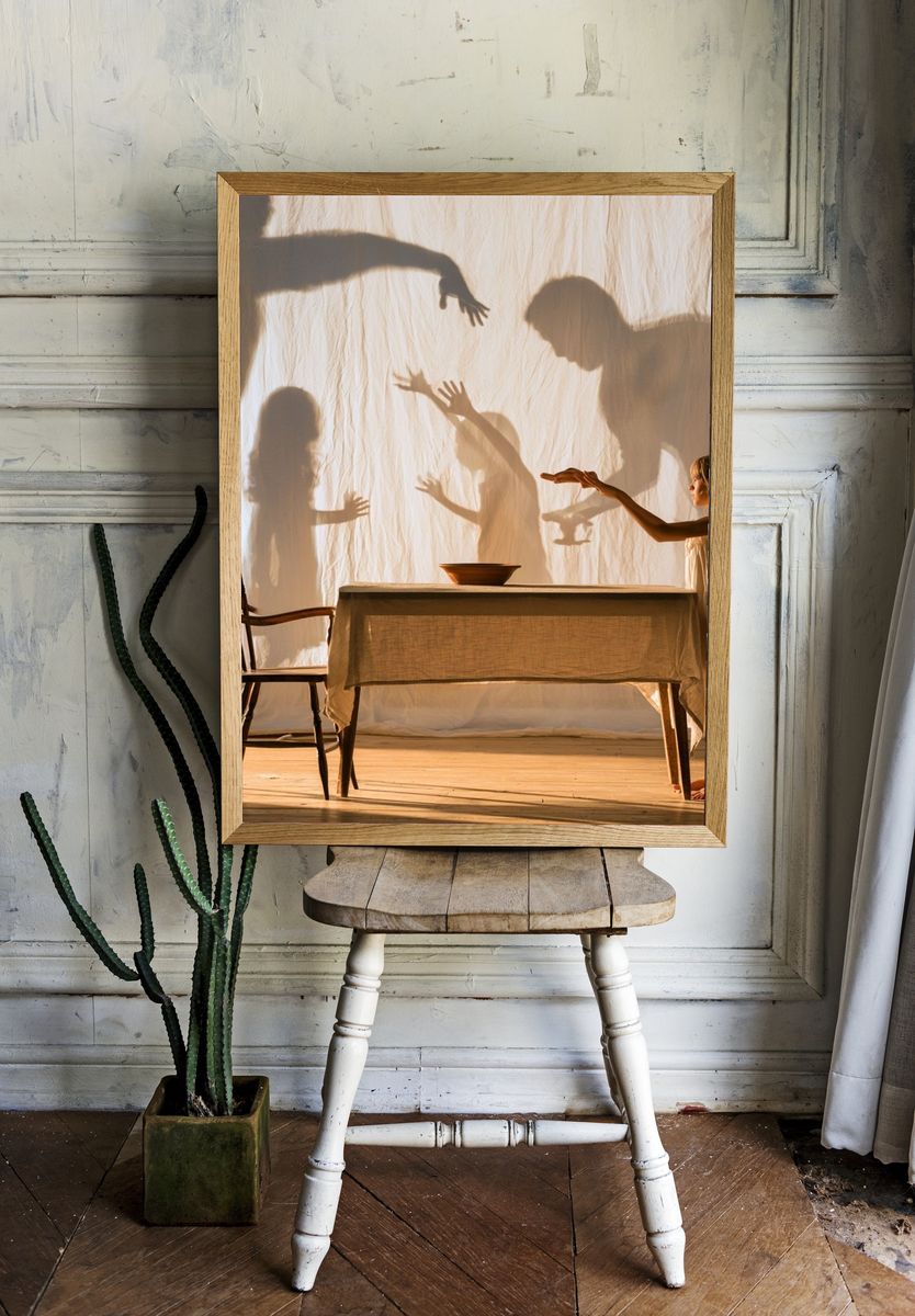 Shadow Play Interior Photography Poster. room preview