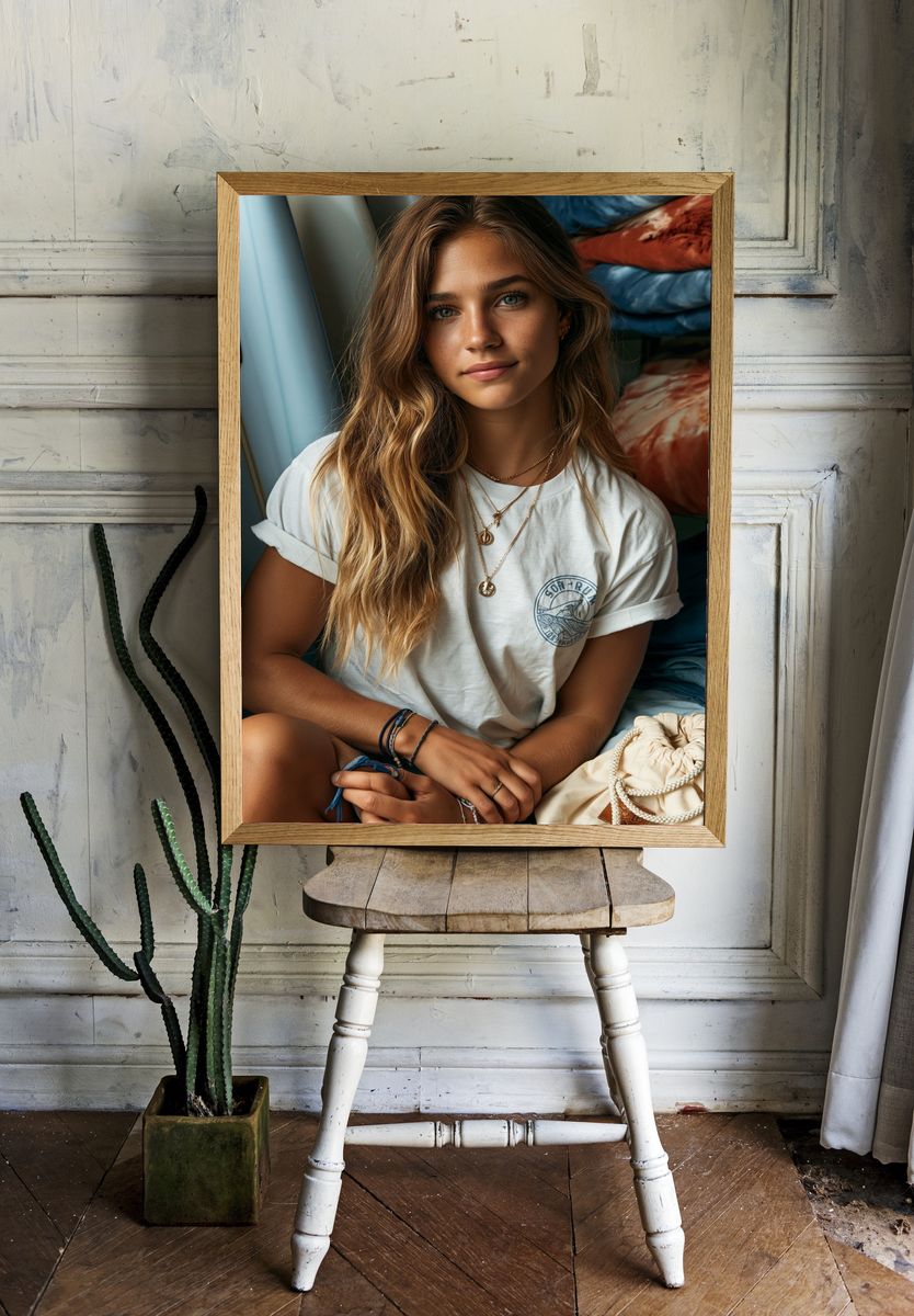 Boho Portrait Photography Poster. room preview