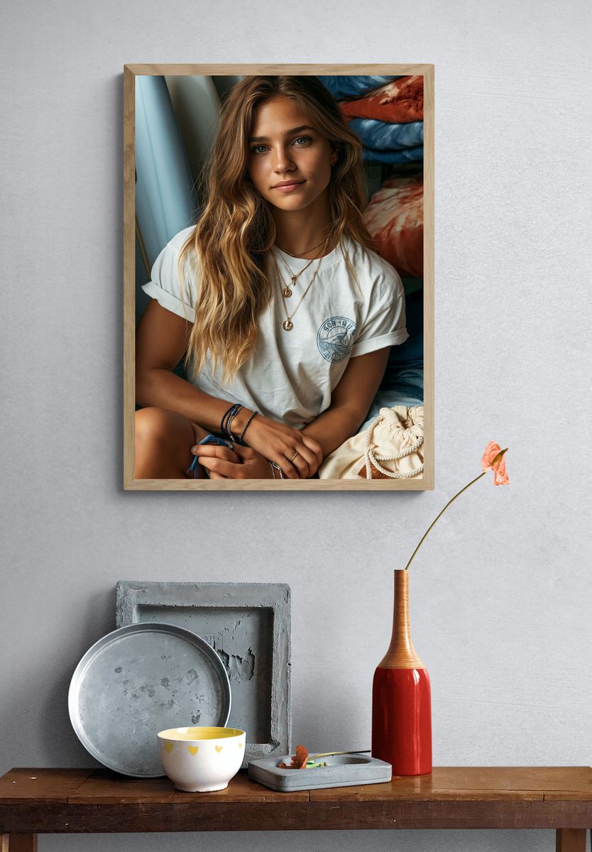 Boho Portrait Photography Poster. — room view 3
