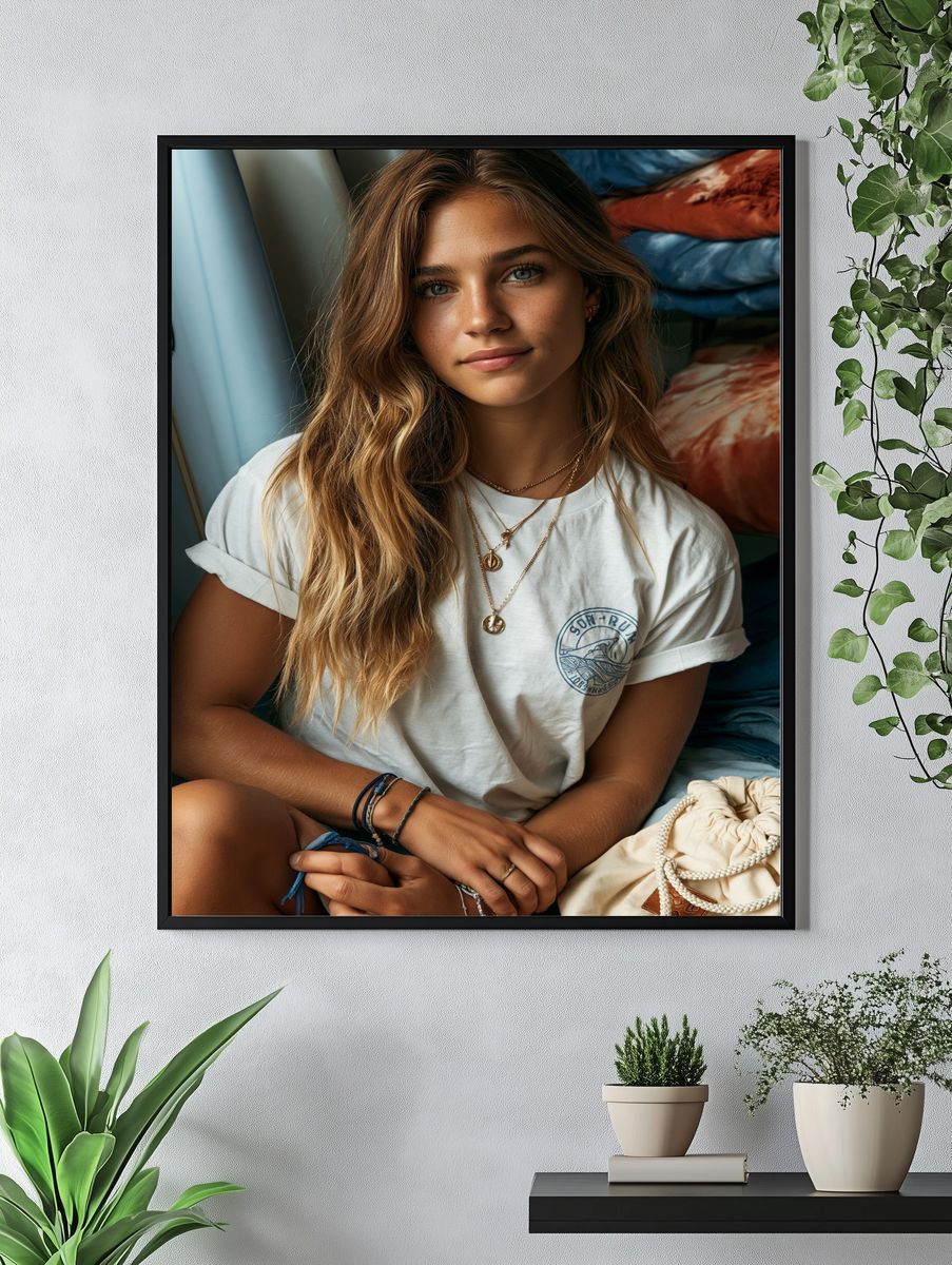 Boho Portrait Photography Poster. — room view 4