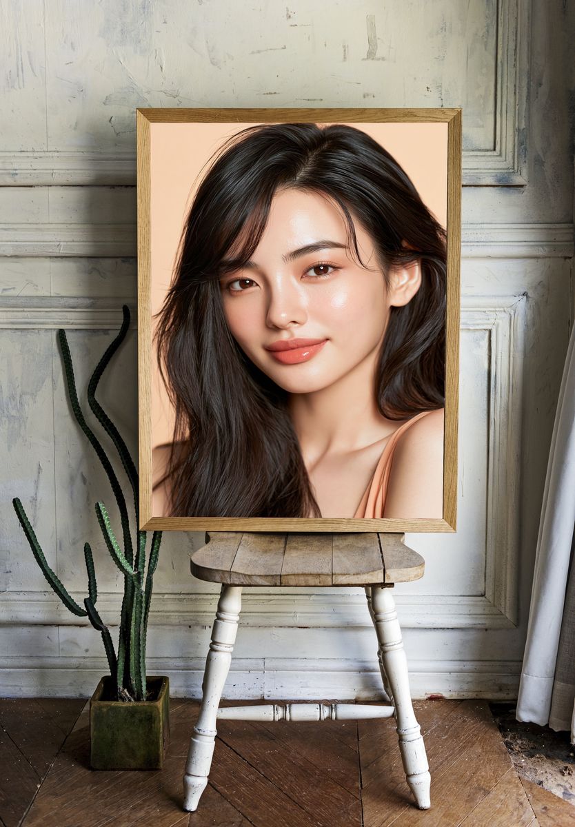 Elegant Beauty Portrait Print. — room view 1
