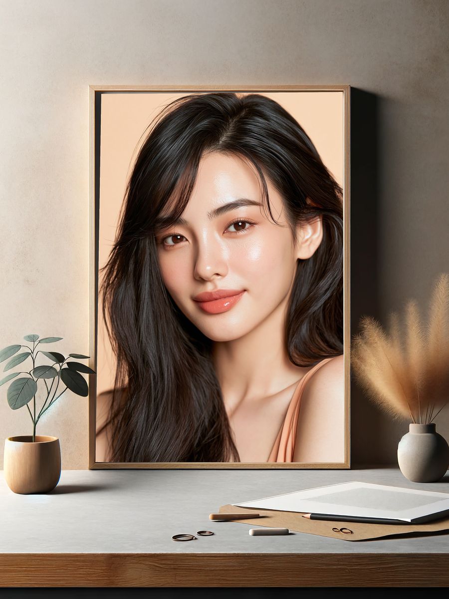Elegant Beauty Portrait Print. — room view 2