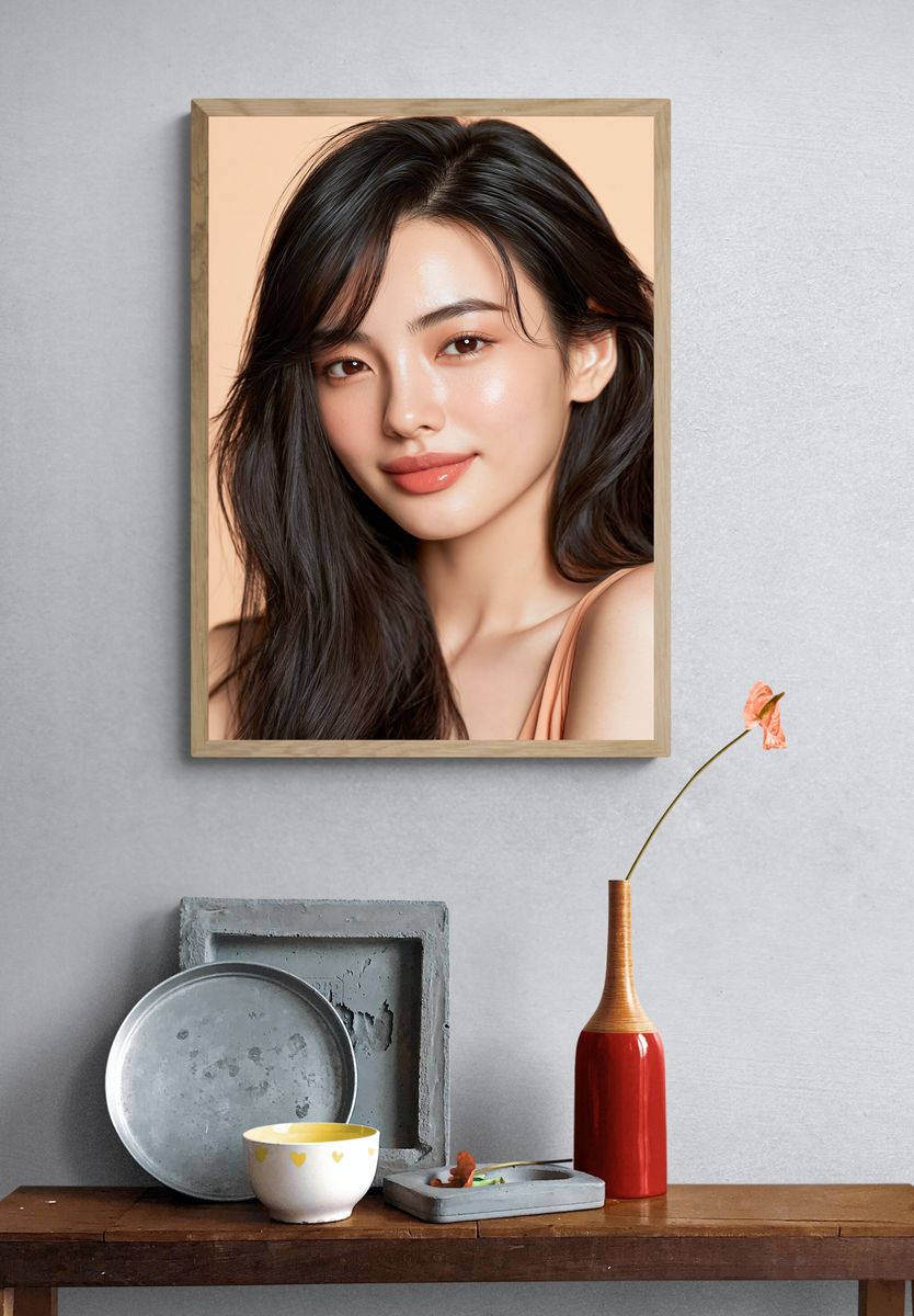 Elegant Beauty Portrait Print. — room view 3