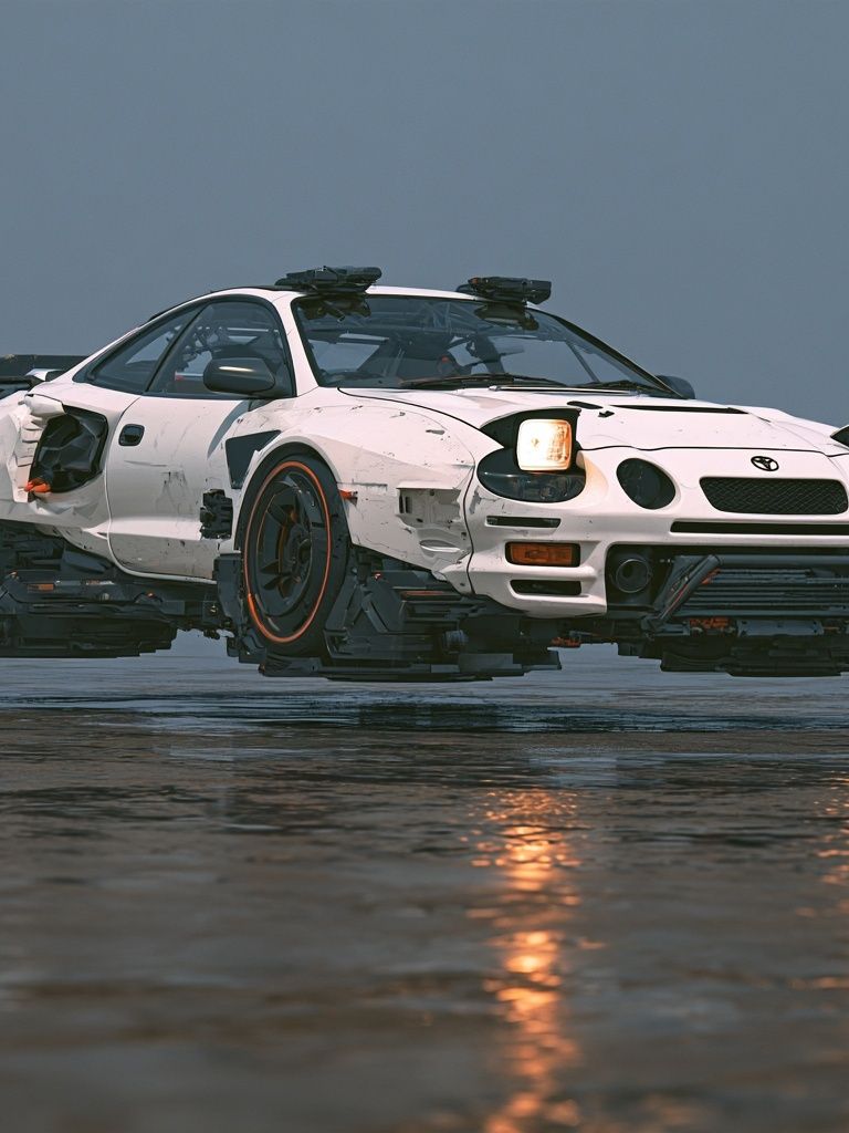 Toyota Drift Car Photography Poster. poster detail