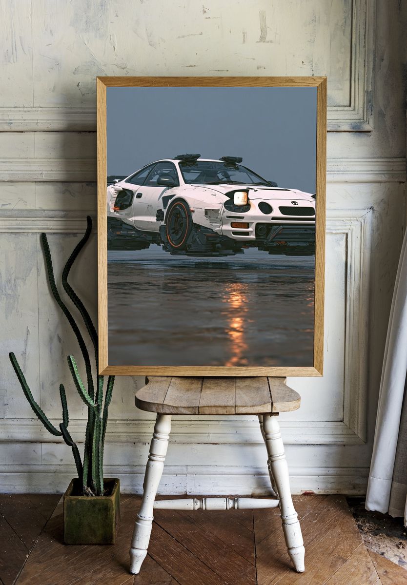 Toyota Drift Car Photography Poster. — room view 1