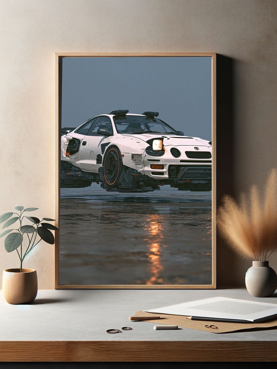 Toyota Drift Car Photography Poster. — room view 2