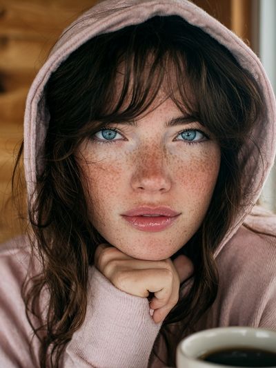 Freckled Portrait Photography Poster. poster print