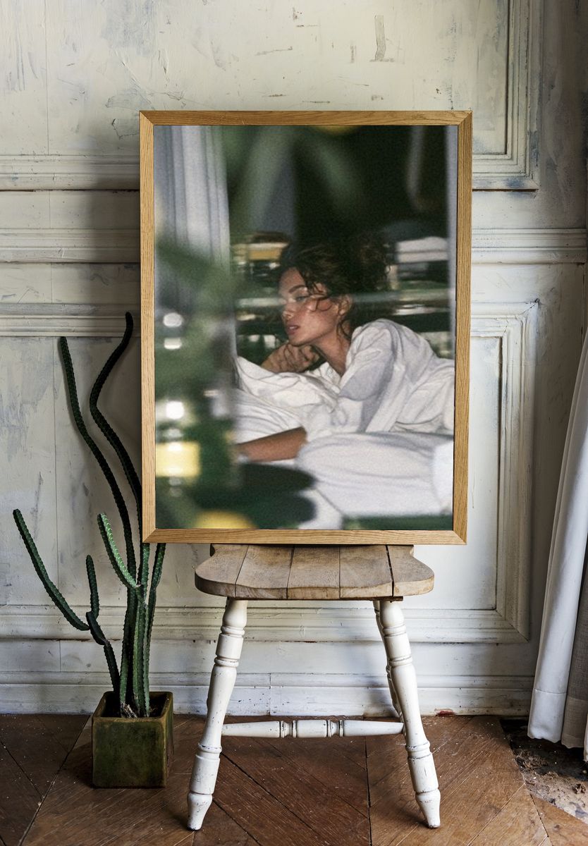 Dreamy Bedroom Portrait Poster. room preview