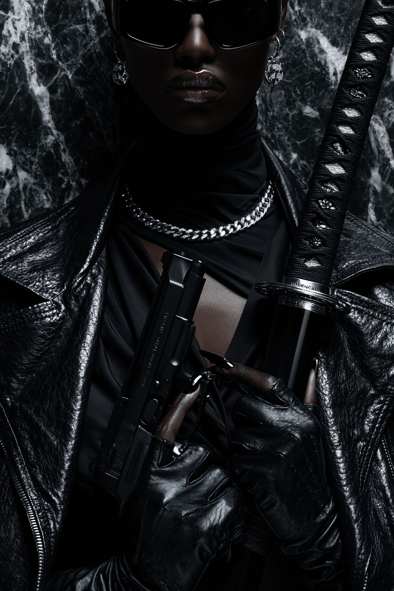Dark Fashion Portrait Poster. poster — photography art