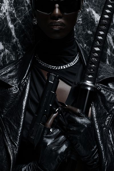 Dark Fashion Portrait Poster. poster