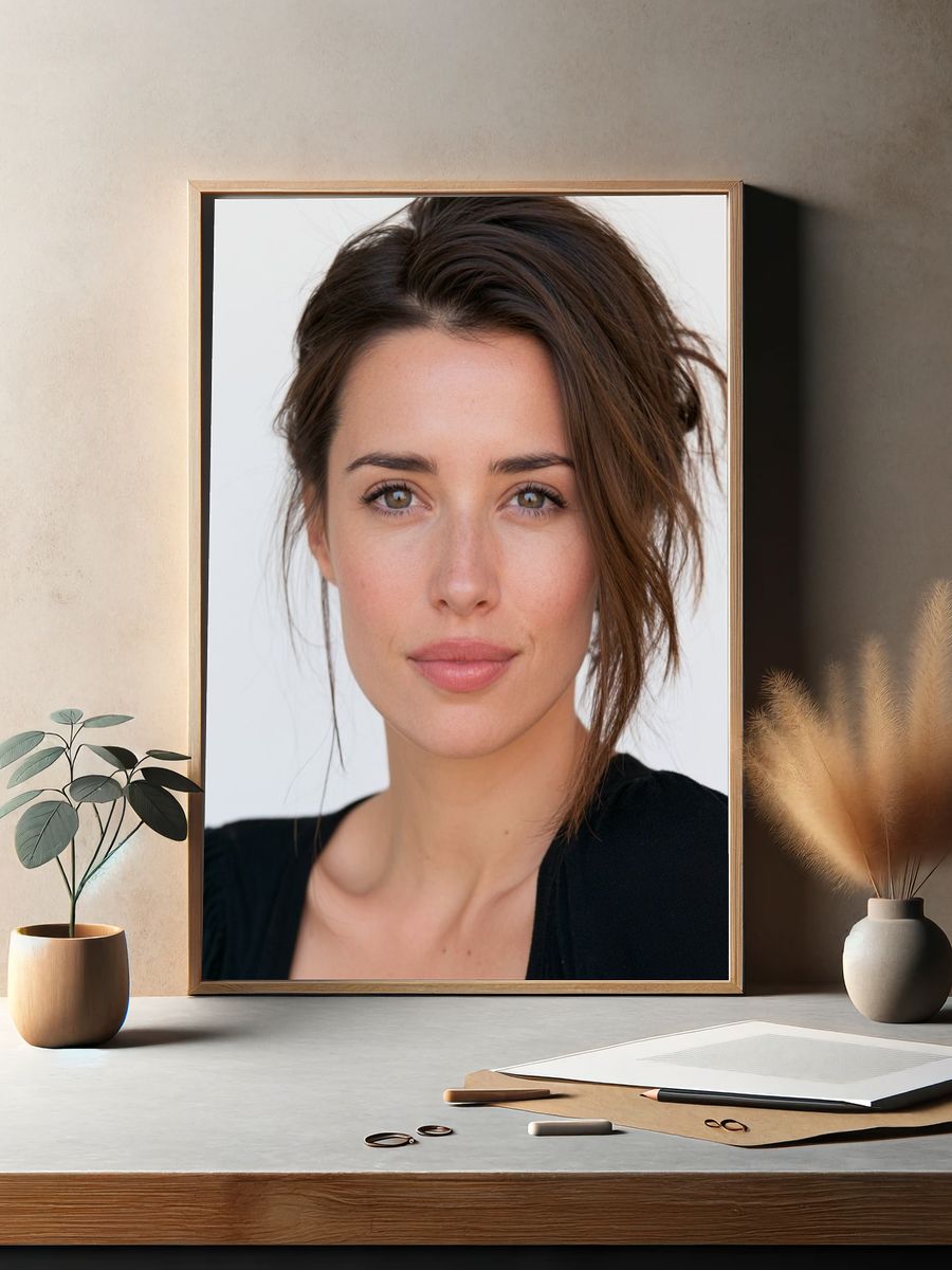 Elegant Woman Portrait Poster. — room view 2