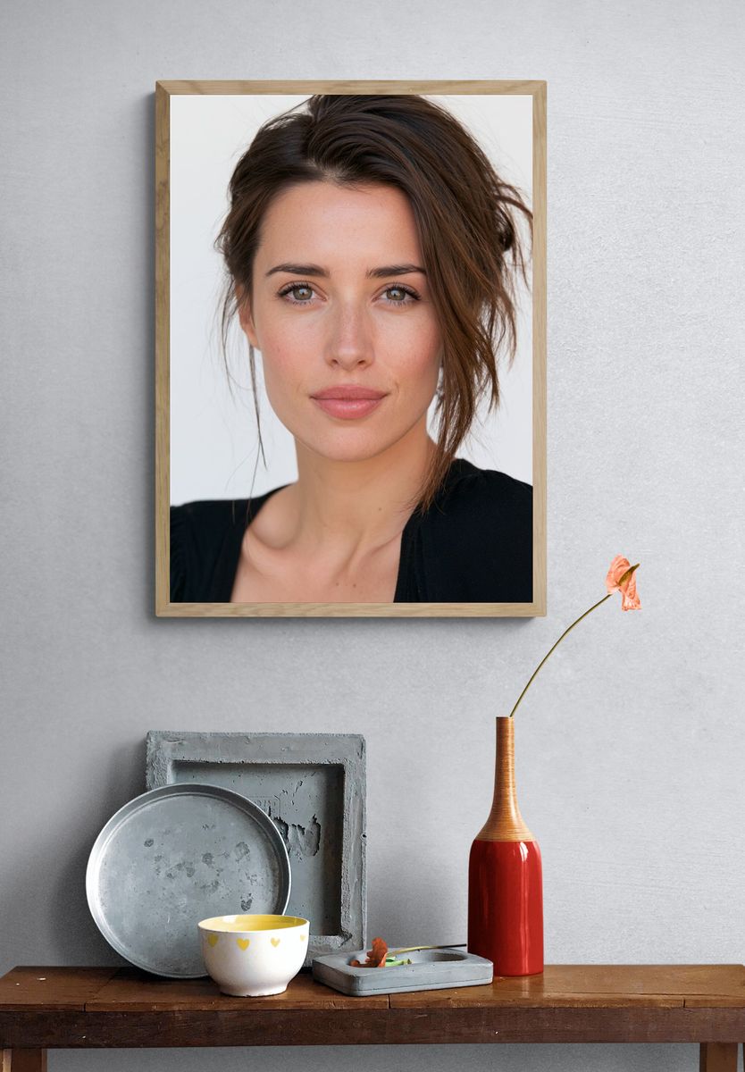 Elegant Woman Portrait Poster. — room view 3