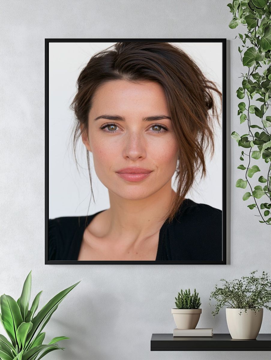 Elegant Woman Portrait Poster. — room view 4