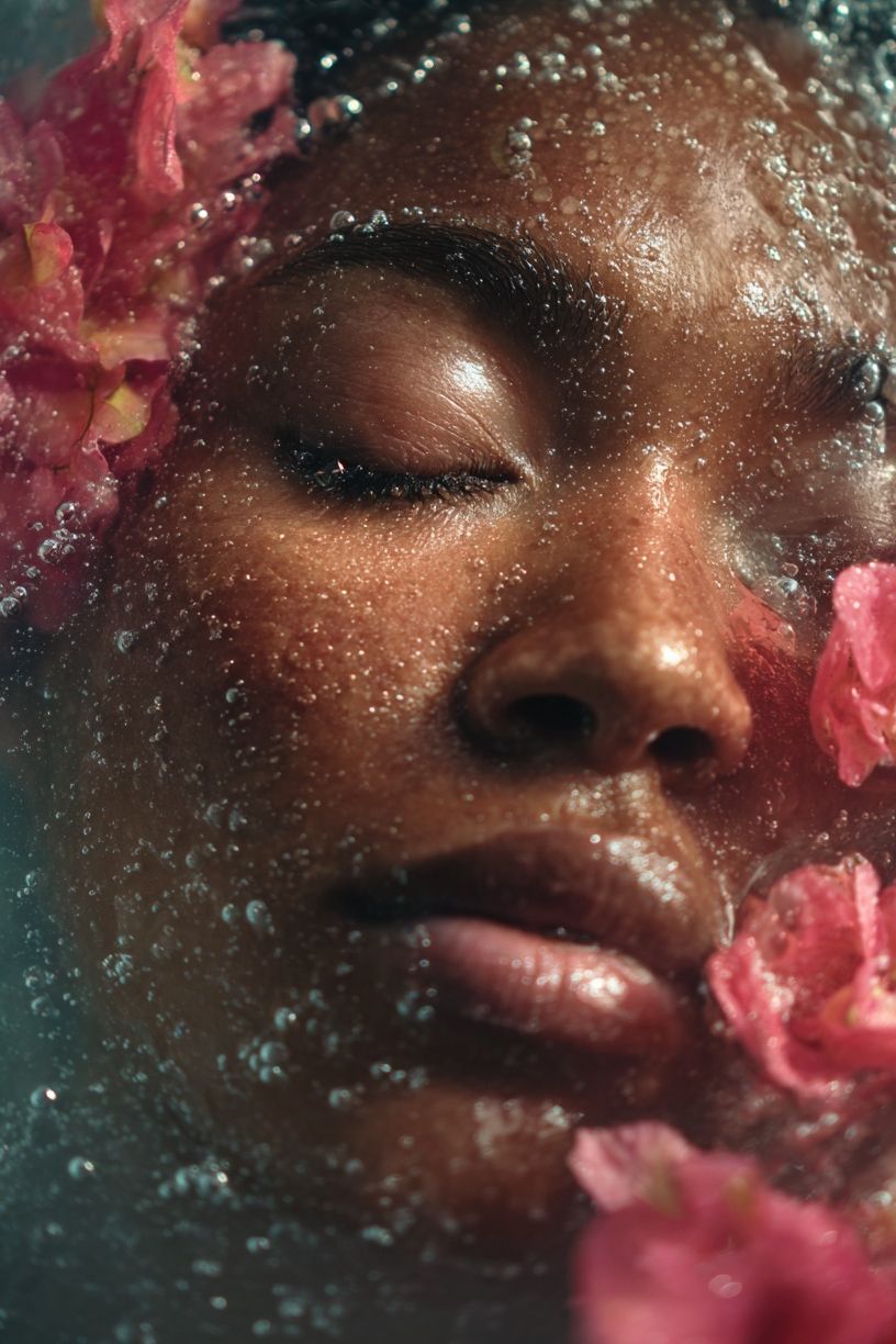 Dreamy Floral Portrait Print. poster detail
