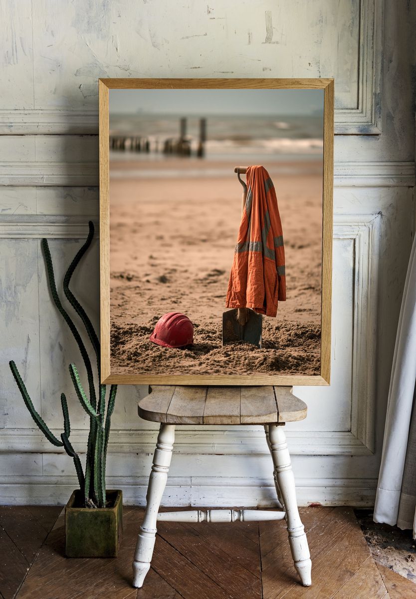 Beach Safety Still Life Photography Poster. — room view 1