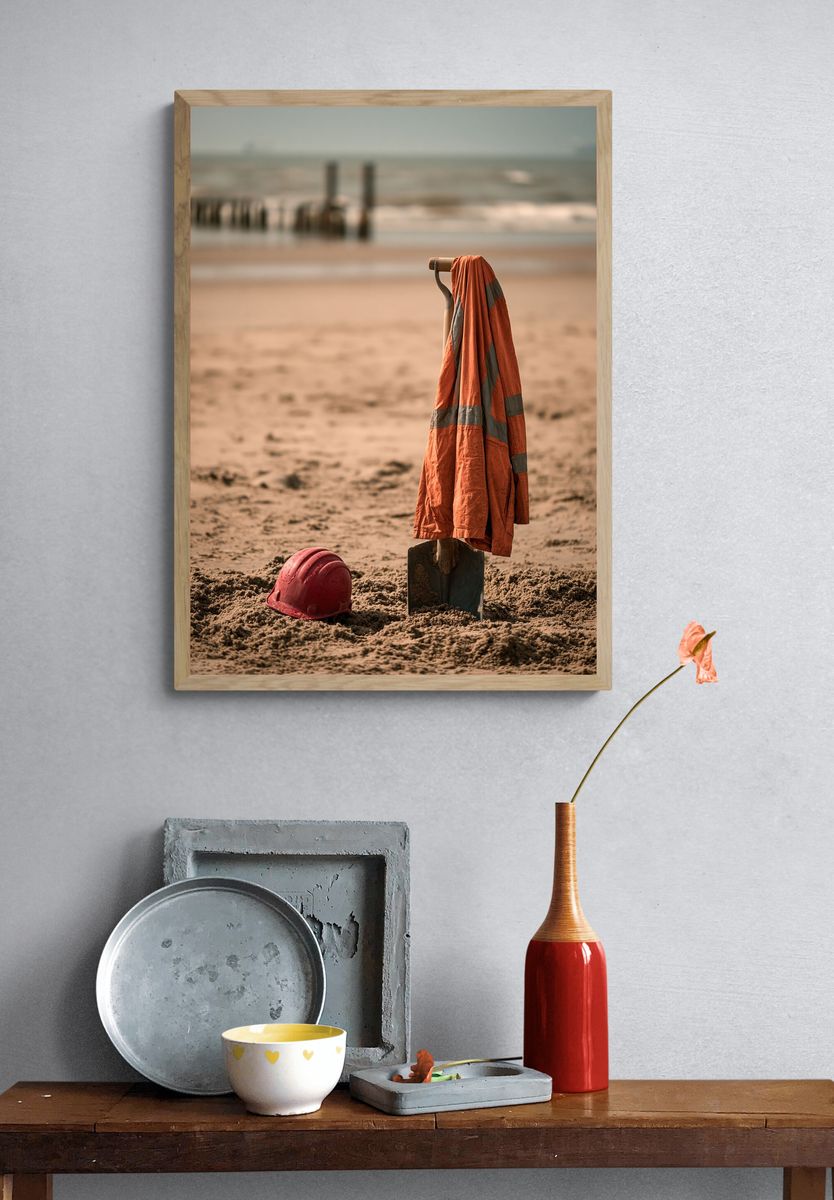 Beach Safety Still Life Photography Poster. — room view 3