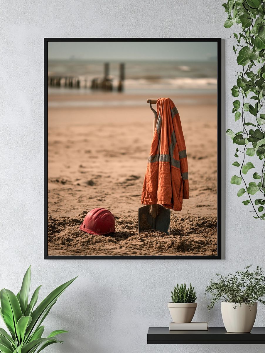Beach Safety Still Life Photography Poster. — room view 4