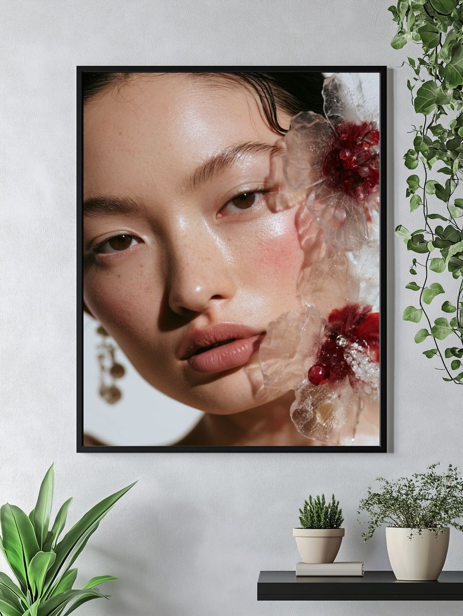 Floral Portrait Photography Poster. — room view 4