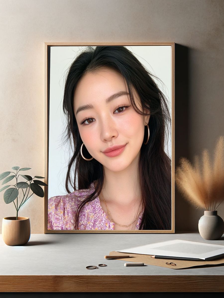 Elegant Portrait Photography Poster. — room view 2
