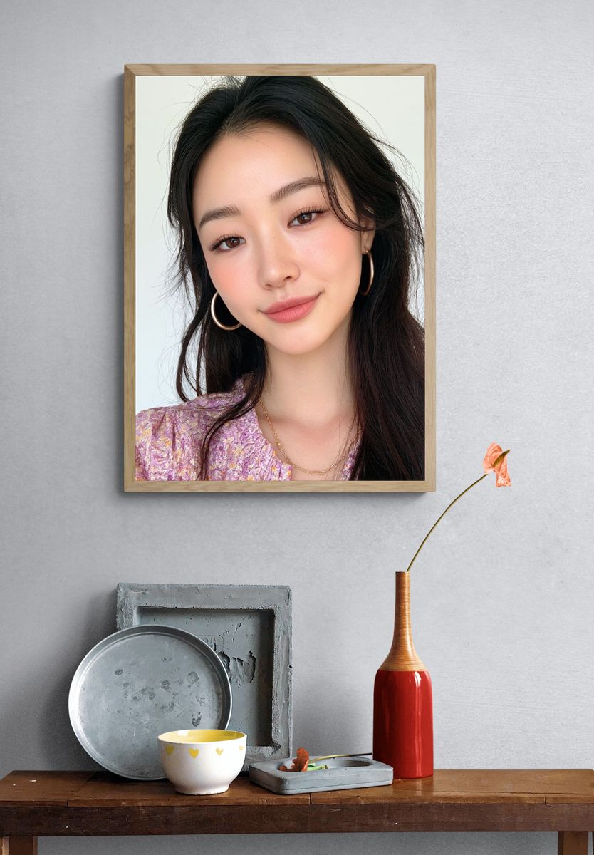 Elegant Portrait Photography Poster. — room view 3