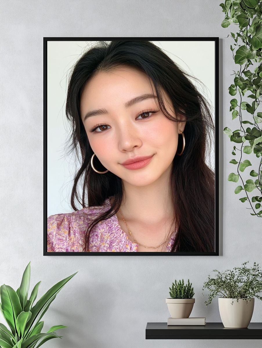 Elegant Portrait Photography Poster. — room view 4