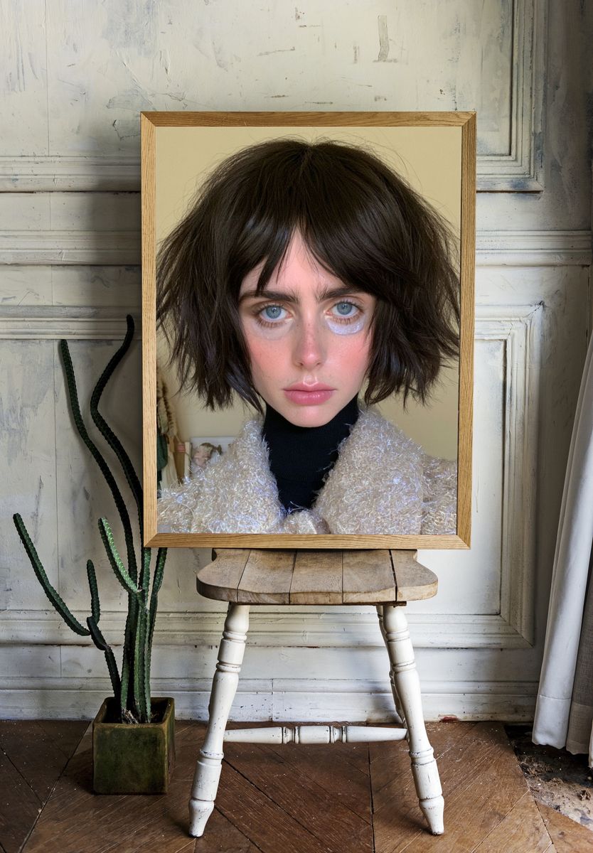 Avant-Garde Portrait Photography Poster. room preview