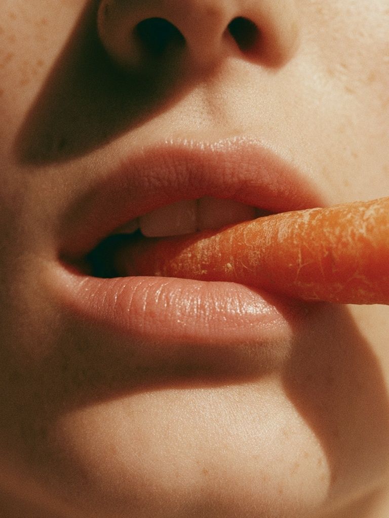 Carrot Lips Photography Poster. poster detail