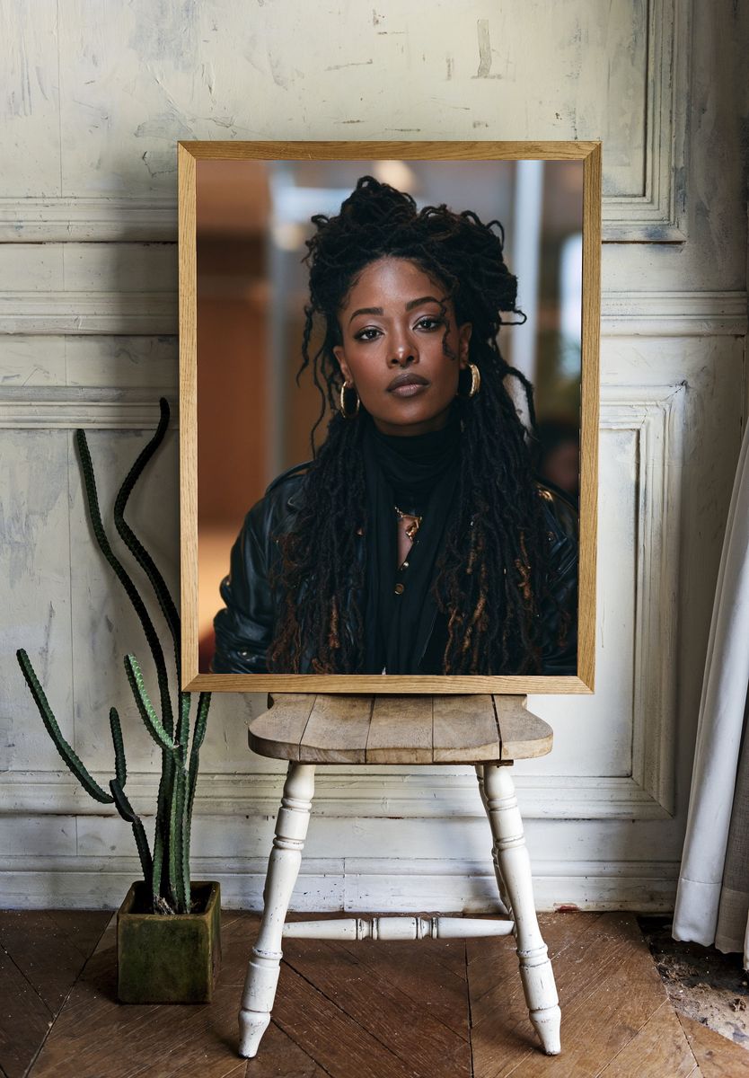Portrait of a Woman Photography Poster. room preview