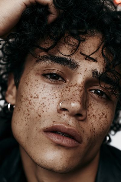 Freckled Portrait Photography Poster.