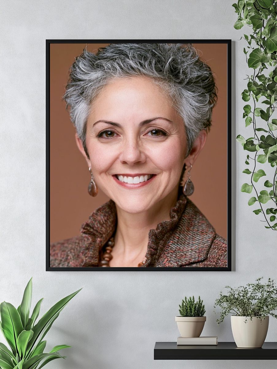 Elegant Woman Portrait Print. — room view 4