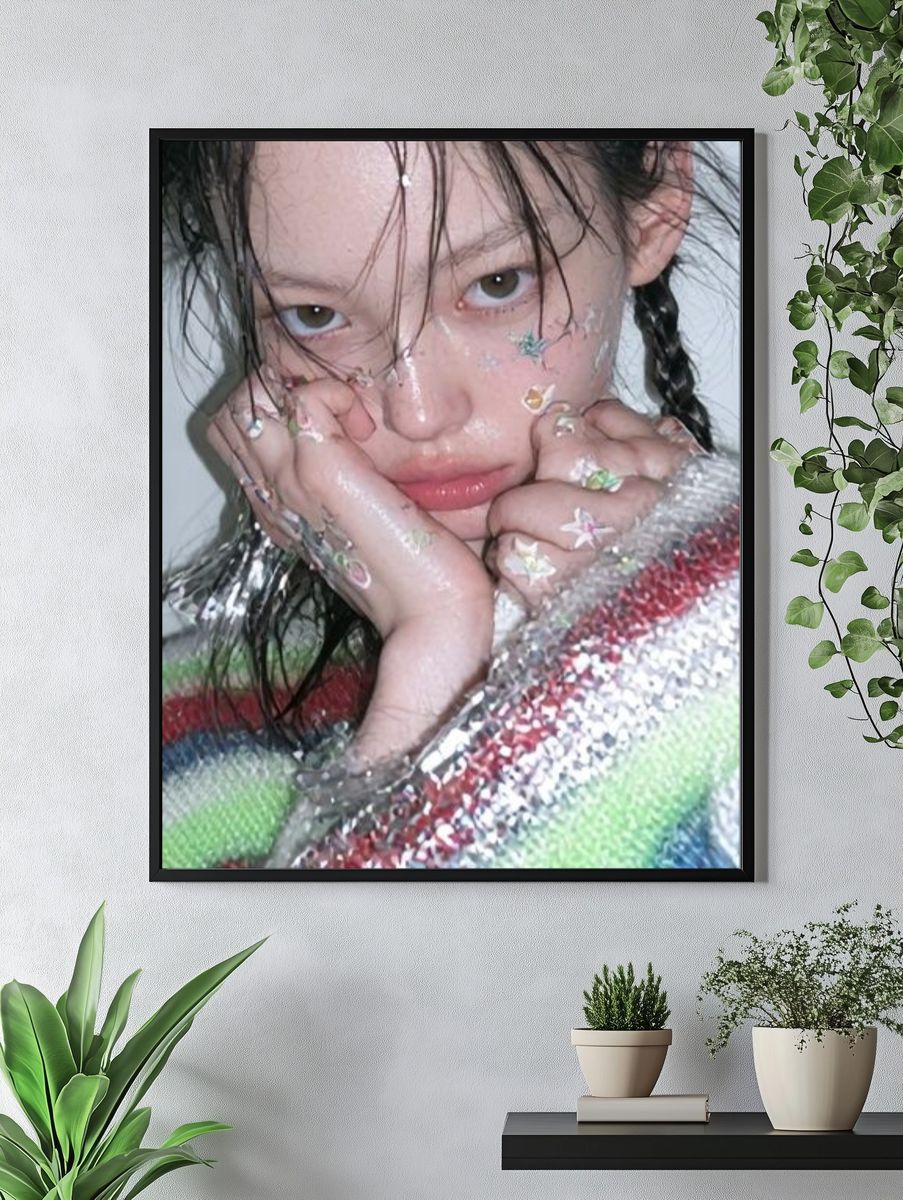 Glitter Portrait Photography Poster. — room view 4
