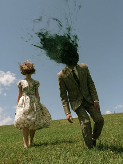 Surreal Meadow Couple Photography Print.
