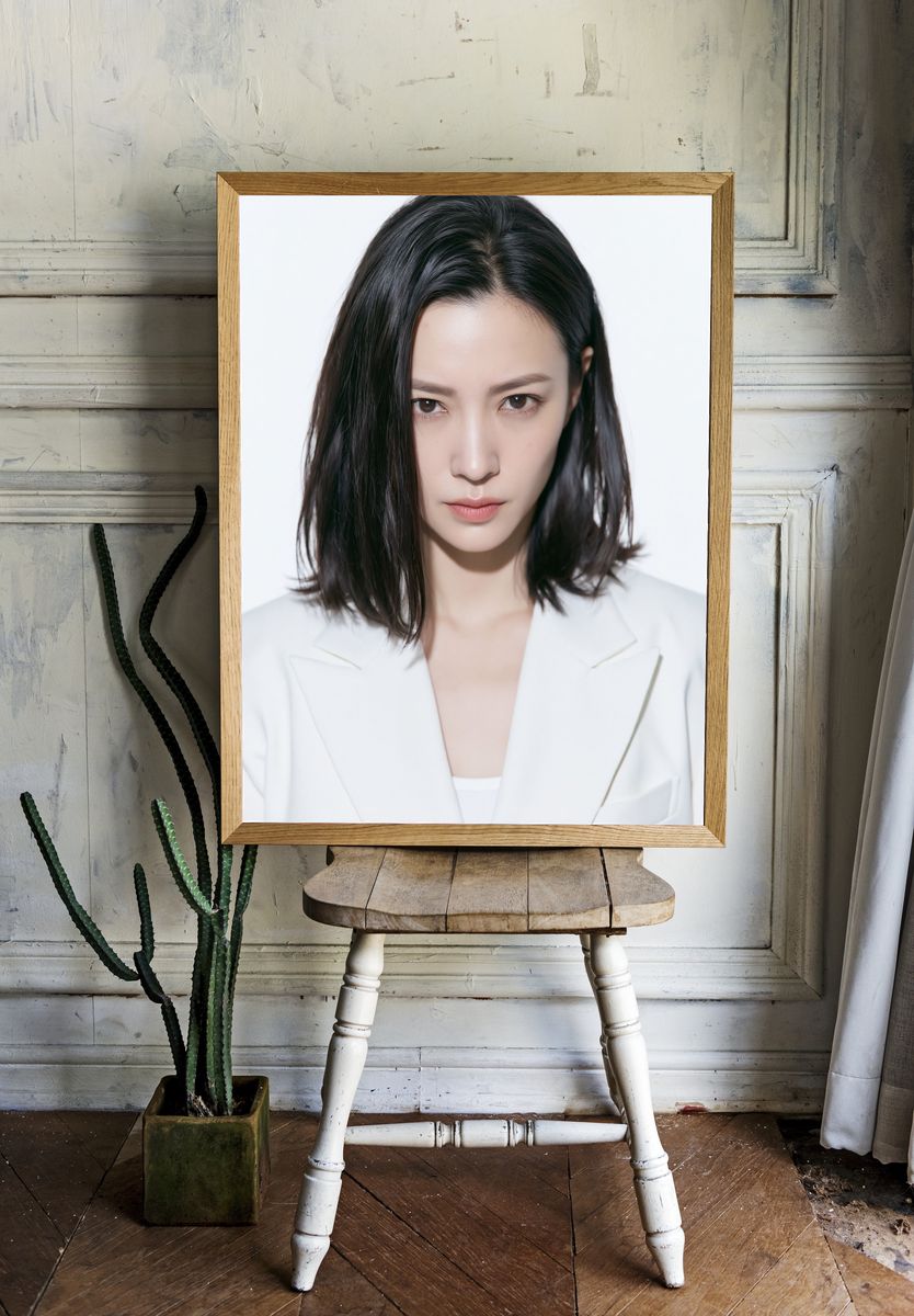 Minimalist Portrait Poster. — room view 1