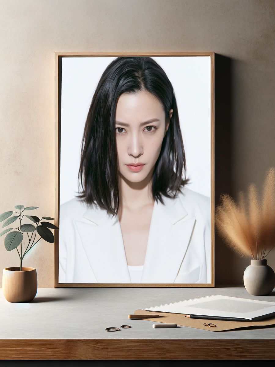 Minimalist Portrait Poster. — room view 2