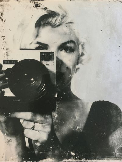 Monochrome Self-Portrait Photography Poster.