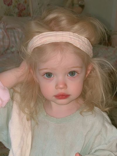 Blonde Child Portrait Photography Poster.