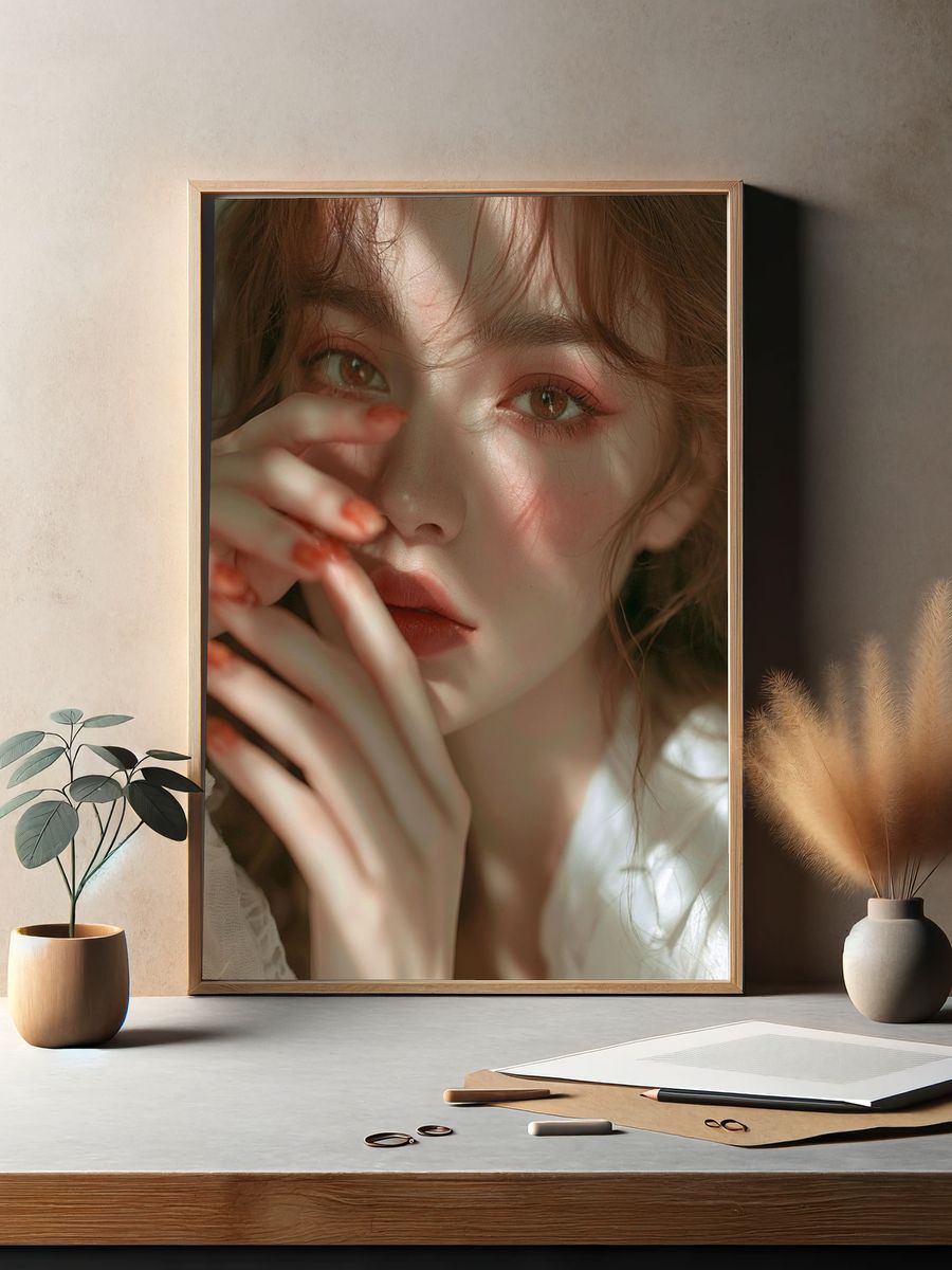 Soft Light Portrait Print. — room view 2
