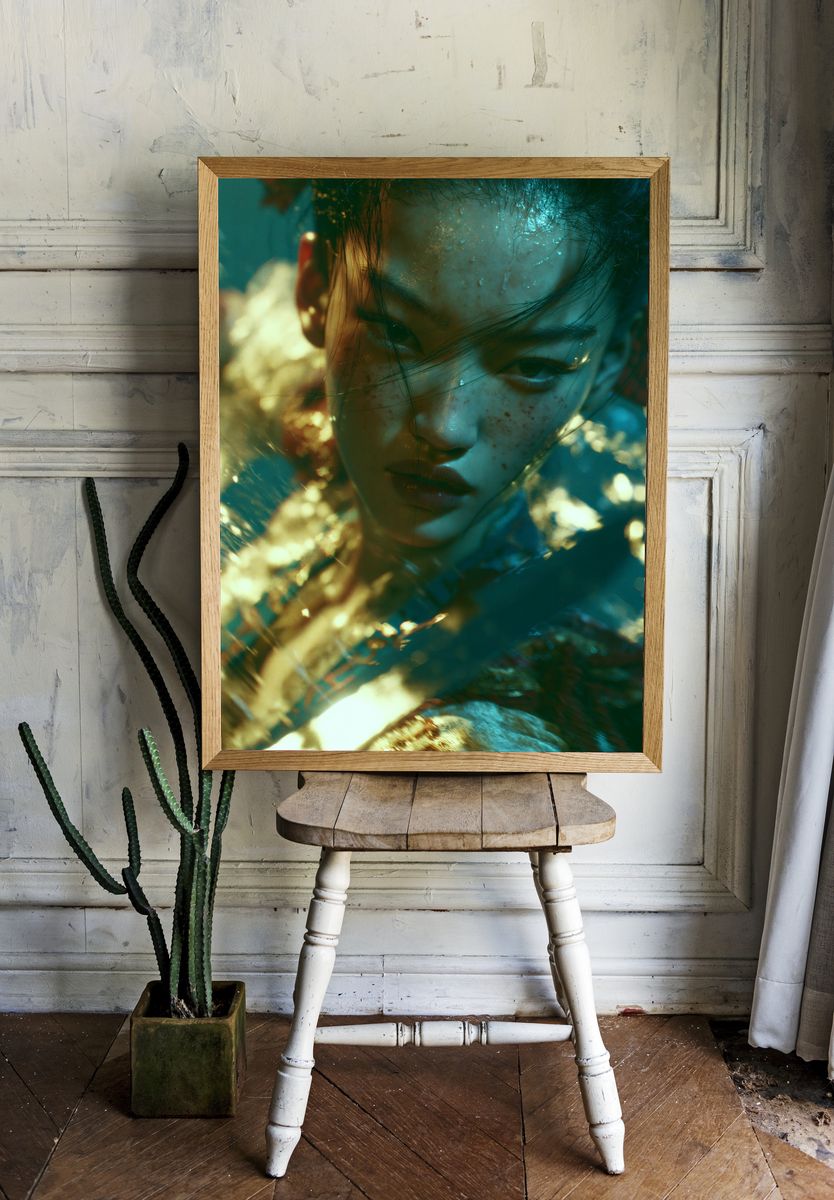 Dreamy Portrait Photography Poster. — room view 1