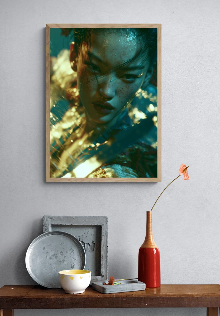 Dreamy Portrait Photography Poster. — room view 3